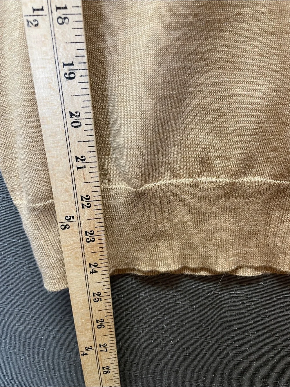 J. Crew Camel Crewneck 100 % merino Sweater - Warm Tan